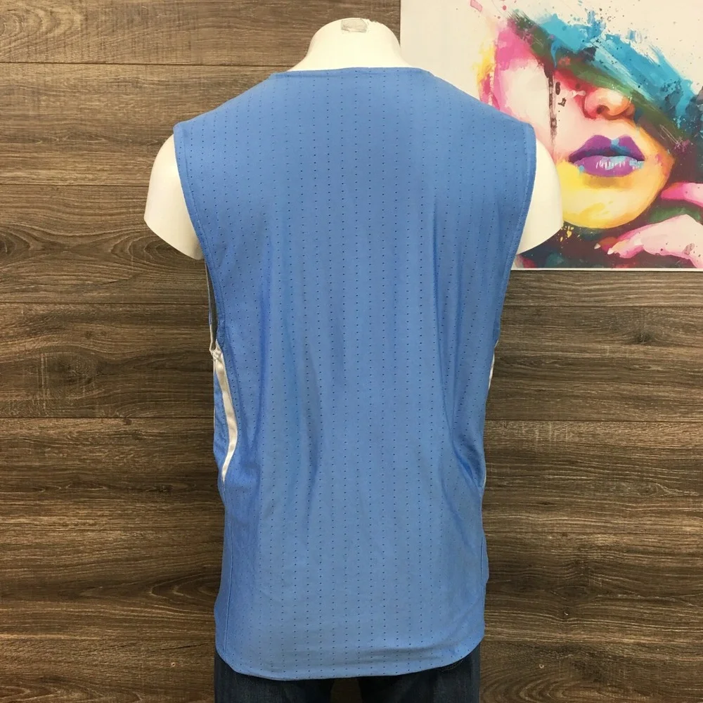 Vintage Jordan North Carolina Jersey Mens Size L Blue‎ Tar Heels Reversible Y2K